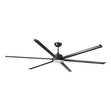 FARO 34207-130 - LED Ściemnialny wentylator sufitowy ROTTERDAM XXL LED/32W/230V czarny śr. 250 cm + zdalne sterowanie