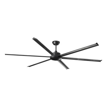 FARO 34207 - Wentylator sufitowy ROTTERDAM XXL czarny śr. 250 cm + zdalne sterowanie