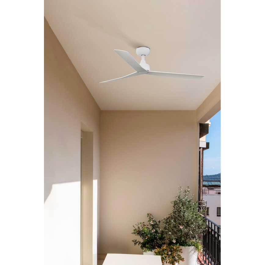 FARO 34274 - Wentylator sufitowy MARINE M biały śr. 125 cm IP44 + pilot zdalnego sterowania