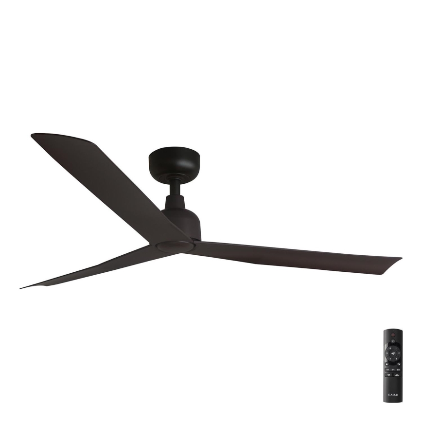 FARO 34275 - Wentylator sufitowy MARINE M brązowy śr. 125 cm IP44 + pilot zdalnego sterowania