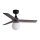 FARO 34278-11L - Wentylator sufitowy KLIM S 1xE27/15W/230V drewno/czarny śr. 92,5 cm + pilot zdalnego sterowania