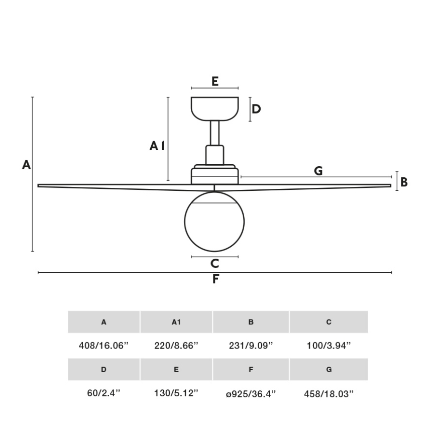 FARO 34281WT-11L - Wentylator sufitowy KLIM S 1xE27/15W/230V drewno/biały śr. 92,5 cm Wi-Fi Tuya + pilot zdalnego sterowania