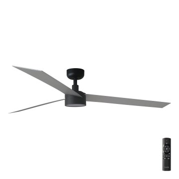 FARO 34287-1TW - LED Ściemnialny wentylator sufitowy CRUISER XL LED/18W/230V 2700/4000/6500K śr. 160 cm czarny/szary + zdalne sterowanie