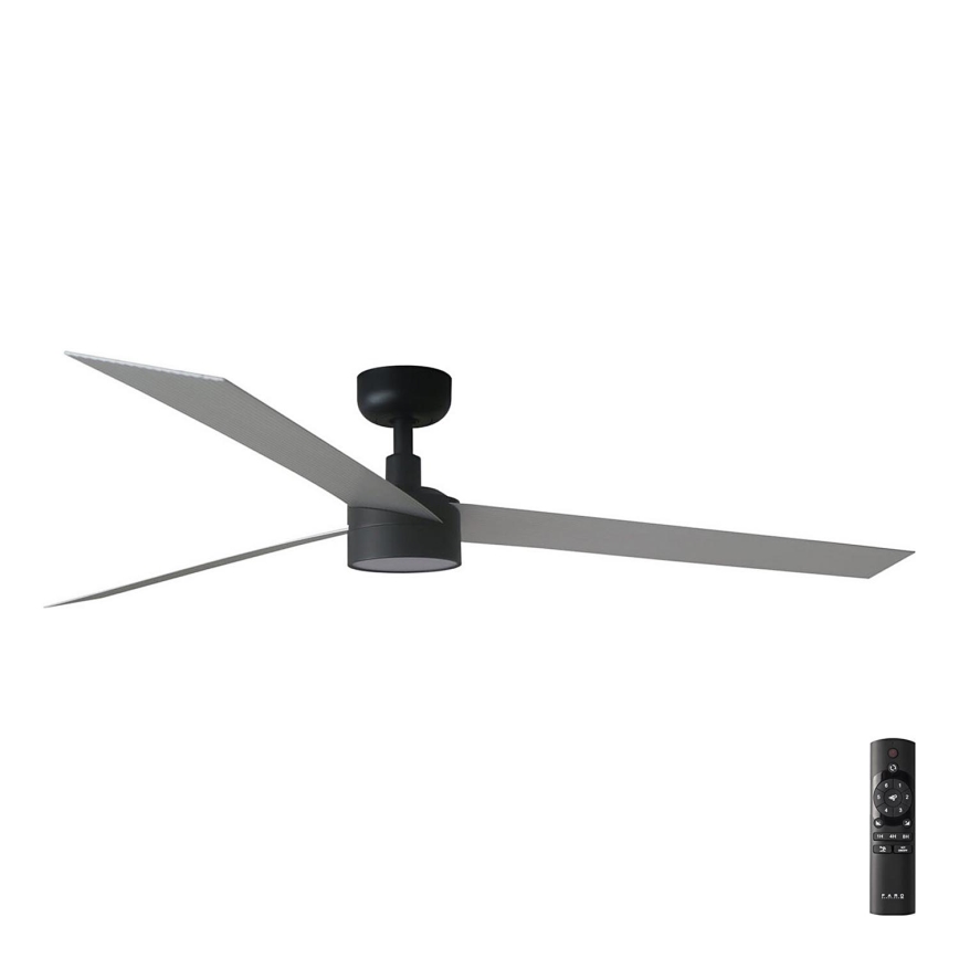 FARO 34287-1TW - LED Ściemnialny wentylator sufitowy CRUISER XL LED/18W/230V 2700/4000/6500K śr. 160 cm czarny/szary + zdalne sterowanie