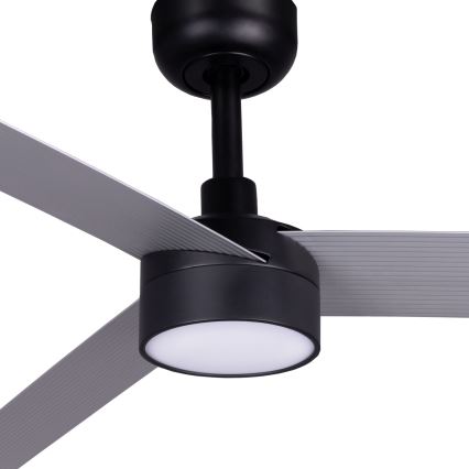FARO 342871S - LED ściemnialny wentylator sufitowy CRUISER XL LED/18W/230V 2700/3000/4000K śr. 160 cm szary/czarny + pilot zdalnego sterowania