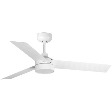 FARO 34288WT1S - ściemnialny wentylator sufitowy z LED CRUISER S LED/18W/230V 2700/3000/4000K Ø 106 cm biały Wi‑Fi Tuya + pilot zdalnego sterowania