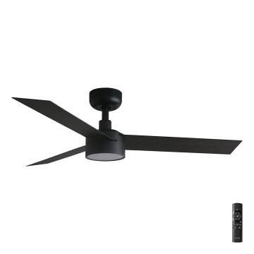FARO 34289-1TW - LED Ściemnialny wentylator sufitowy CRUISER S LED/18W/230V 2700/4000/6500K śr. 106 cm czarny + pilot zdalnego sterowania
