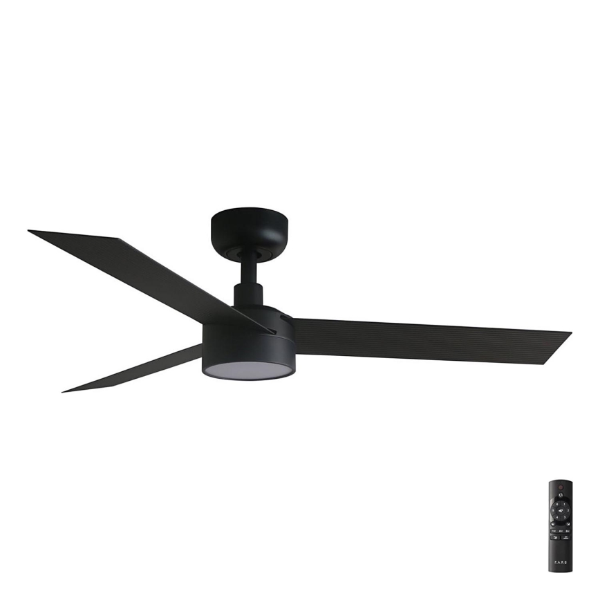 FARO 34289-1TW - LED Ściemnialny wentylator sufitowy CRUISER S LED/18W/230V 2700/4000/6500K śr. 106 cm czarny + pilot zdalnego sterowania
