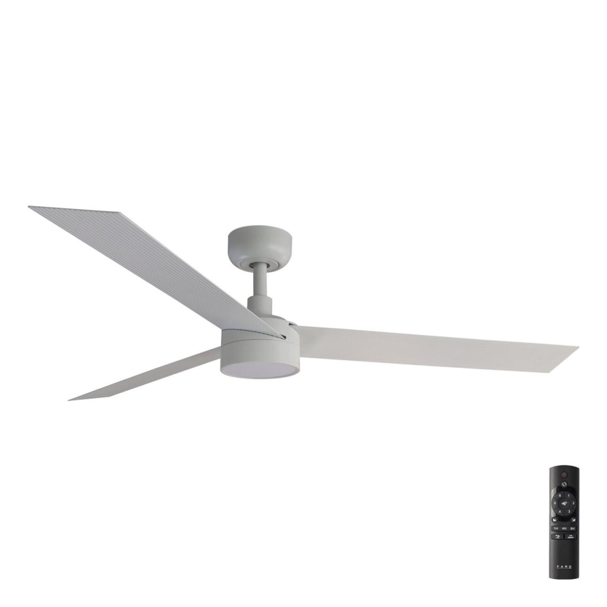 FARO 34290-1TW - LED Ściemnialny wentylator CRUISER LED/20W/230V 2700/4000/6500K śr. 132 cm biały + pilot zdalnego sterowania