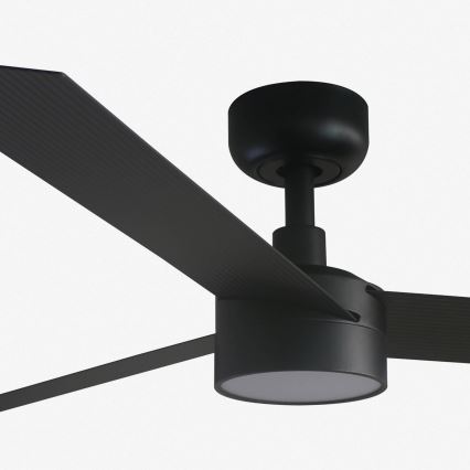 FARO 34291-1TW - LED ściemnialny wentylator sufitowy CRUISER LED/20W/230V 2700/3000/4000K śr. 132 cm czarny + pilot zdalnego sterowania