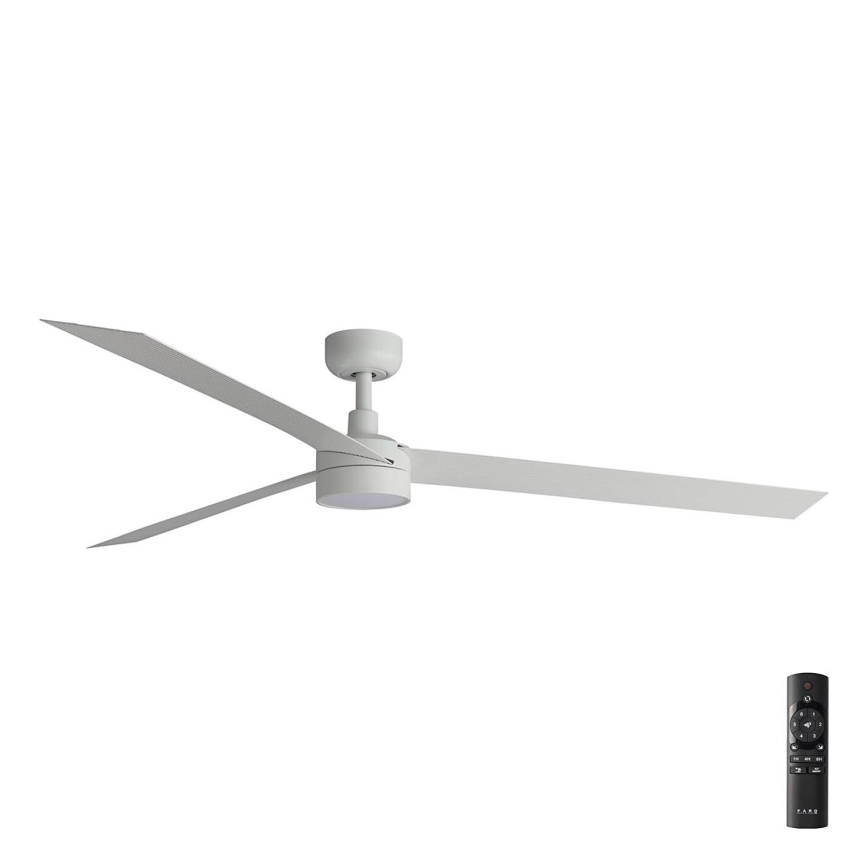 FARO 34292-1TW - LED Ściemnialny wentylator CRUISER LED/20W/230V 2700/4000/6500K śr. 160 cm biały + pilot zdalnego sterowania