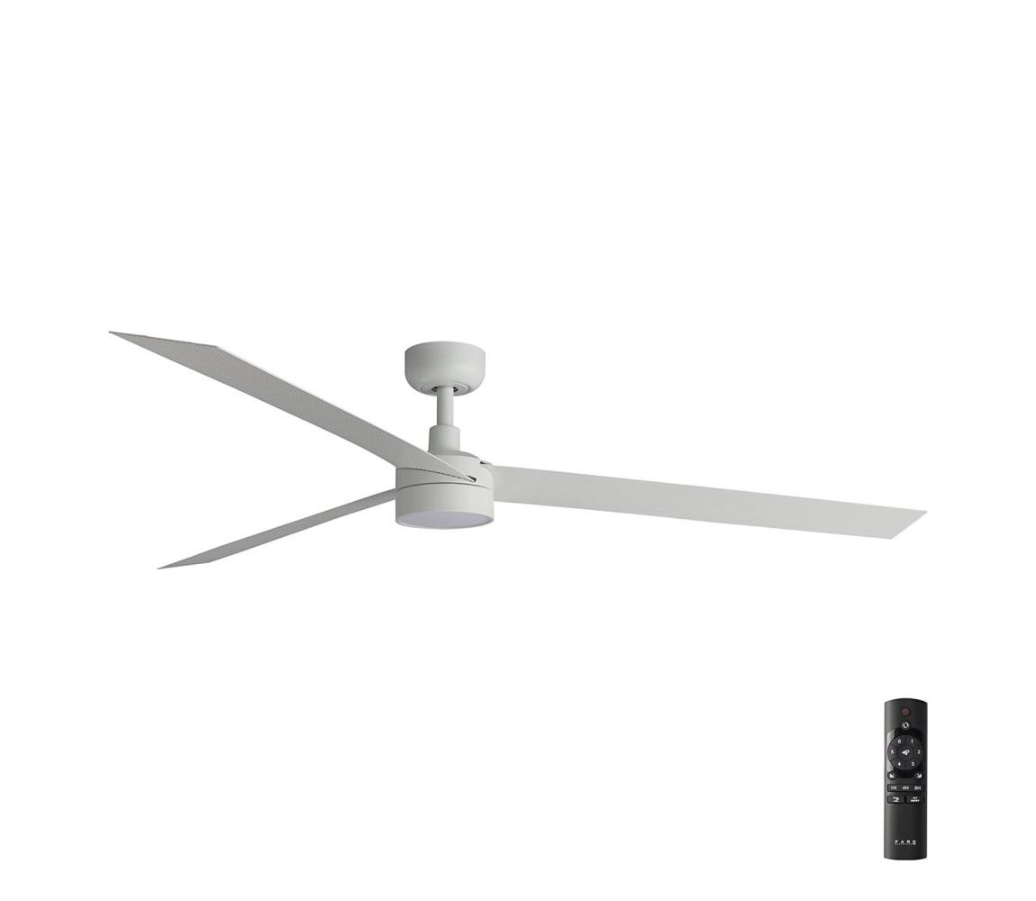 FARO 34292-1TW - ściemnialny wentylator LED CRUISER LED/20W/230V 2700/3000/4000K + z pilotem