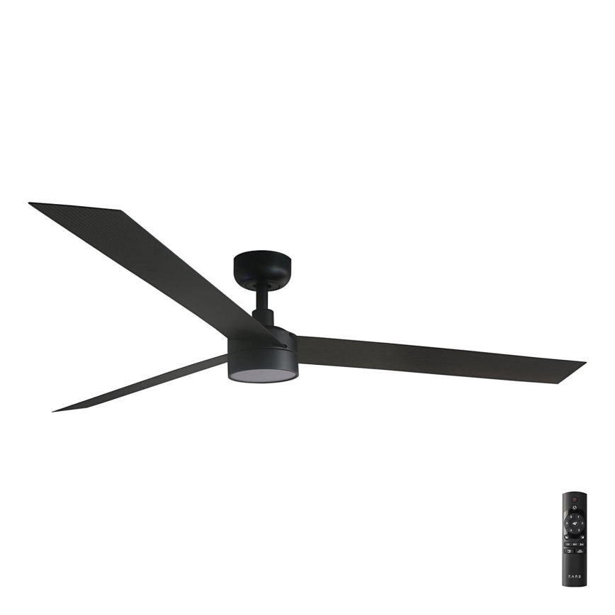 FARO 34293-1TW - LED Ściemnialny wentylator sufitowy CRUISER XL LED/18W/230V 2700/4000/6500K śr. 160 cm czarny + pilot zdalnego sterowania