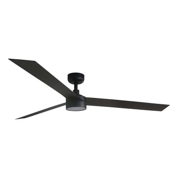FARO 34293WT1S - LED ściemnialny wentylator sufitowy CRUISER XL LED/18W/230V 2700/3000/4000K śr. 160 cm czarny Wi-Fi Tuya + pilot zdalnego sterowania