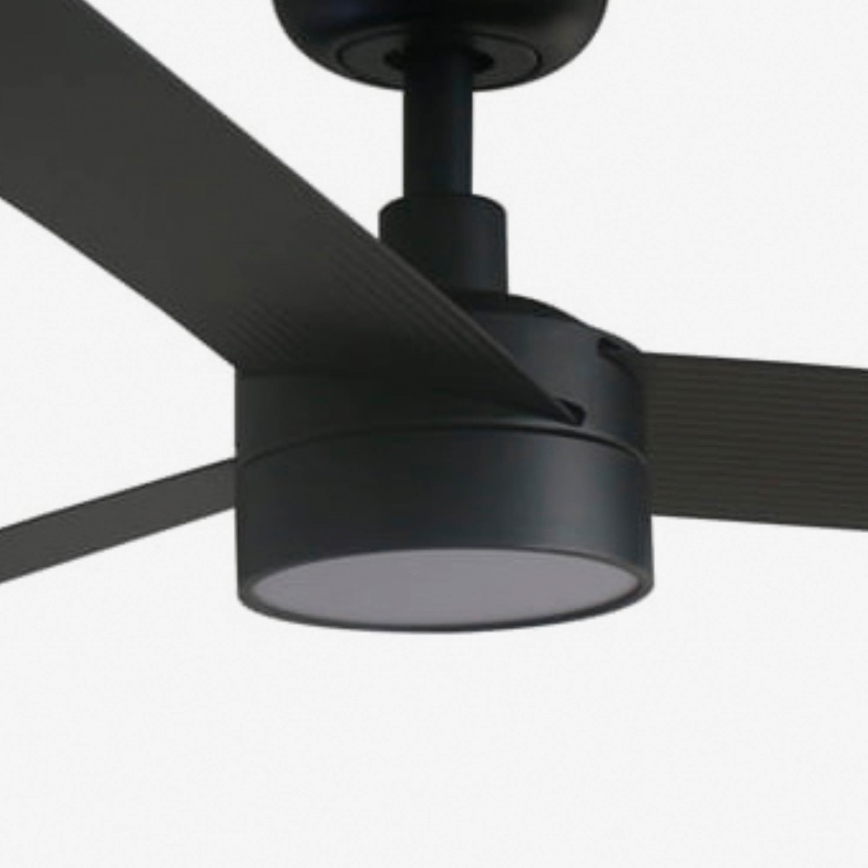 FARO 34293WT1S - LED ściemnialny wentylator sufitowy CRUISER XL LED/18W/230V 2700/3000/4000K śr. 160 cm czarny Wi-Fi Tuya + pilot zdalnego sterowania