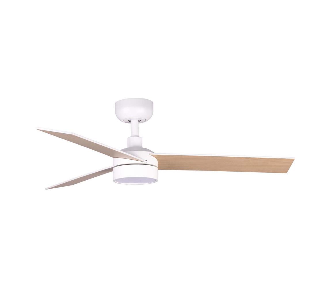 FARO 34295WT1S - LED ściemnialny wentylator RUDDER S 18W/230V CCT śr. 106 cm beżowy/biały WT + DO