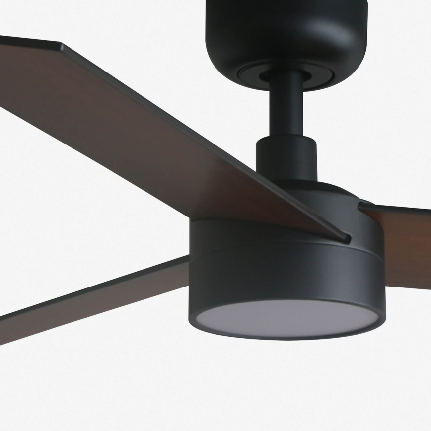 FARO 34296-1TW - LED Ściemnialny wentylator sufitowy RUDDER S LED/18W/230V 2700/4000/6500K śr. 106 cm czarny + pilot dalnego sterowania