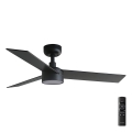 FARO 34296-1TW - ściemnialny wentylator sufitowy RUDDER S z oświetleniem LED/18W/230V 2700/3000/4000K Ø 106 cm, czarny + pilot zdalnego sterowania