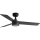 FARO 34296WT-1TW - LED Ściemnialny wentylator sufitowy RUDDER S LED/18W/230V 2700/4350/6000K czarny/brązowe śr. 106 cm Wi-Fi Tuya + pilot zdalnego sterowania