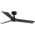 FARO 34296WT - Wentylator sufitowy RUDDER S czarny/brązowy śr. 106 cm Wi-Fi Tuya + zdalne sterowanie