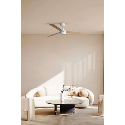 FARO 34297-1TW - Ściemnialny wentylator sufitowy RUDDER L LED/20W/230V 2700/3000/4000K śr. 132 cm + pilot zdalnego sterowania