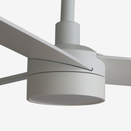 FARO 34297WT-1TW - LED Ściemnialny wentylator sufitowy RUDDER L LED/18W/230V 2700/4350/6000K biały śr. 132 cm Wi-Fi Tuya + pilot zdalnego sterowania