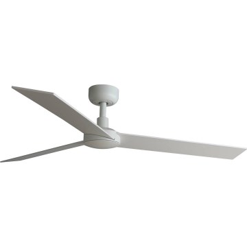FARO 34297WT - Wentylator sufitowy RUDDER L biały/beżowy śr. 132 cm Wi-Fi Tuya + pilot zdalnego sterowania
