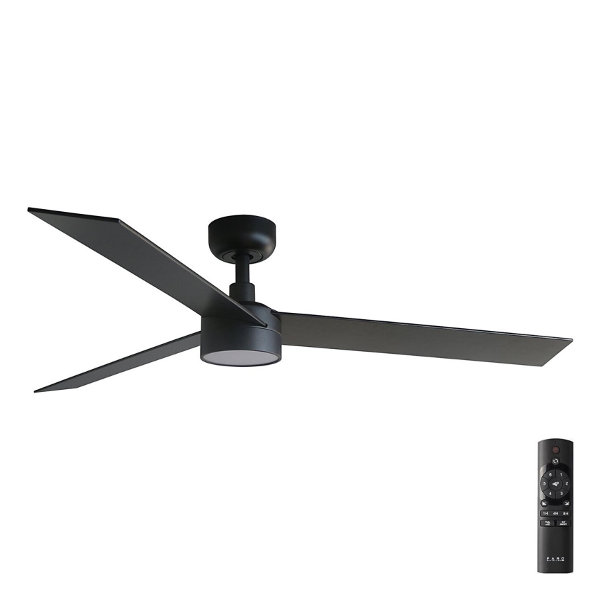 FARO 34298-1TW - LED Wentylator ściemnialny RUDDER L LED/20W/230V 2700/4000/6500K śr. 132 cm + pilot zdalnego sterowania