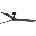 FARO 34298WT - Wentylator sufitowy RUDDER L czarny/wenge śr. 132 cm Wi-Fi Tuya + pilot zdalnego sterowania