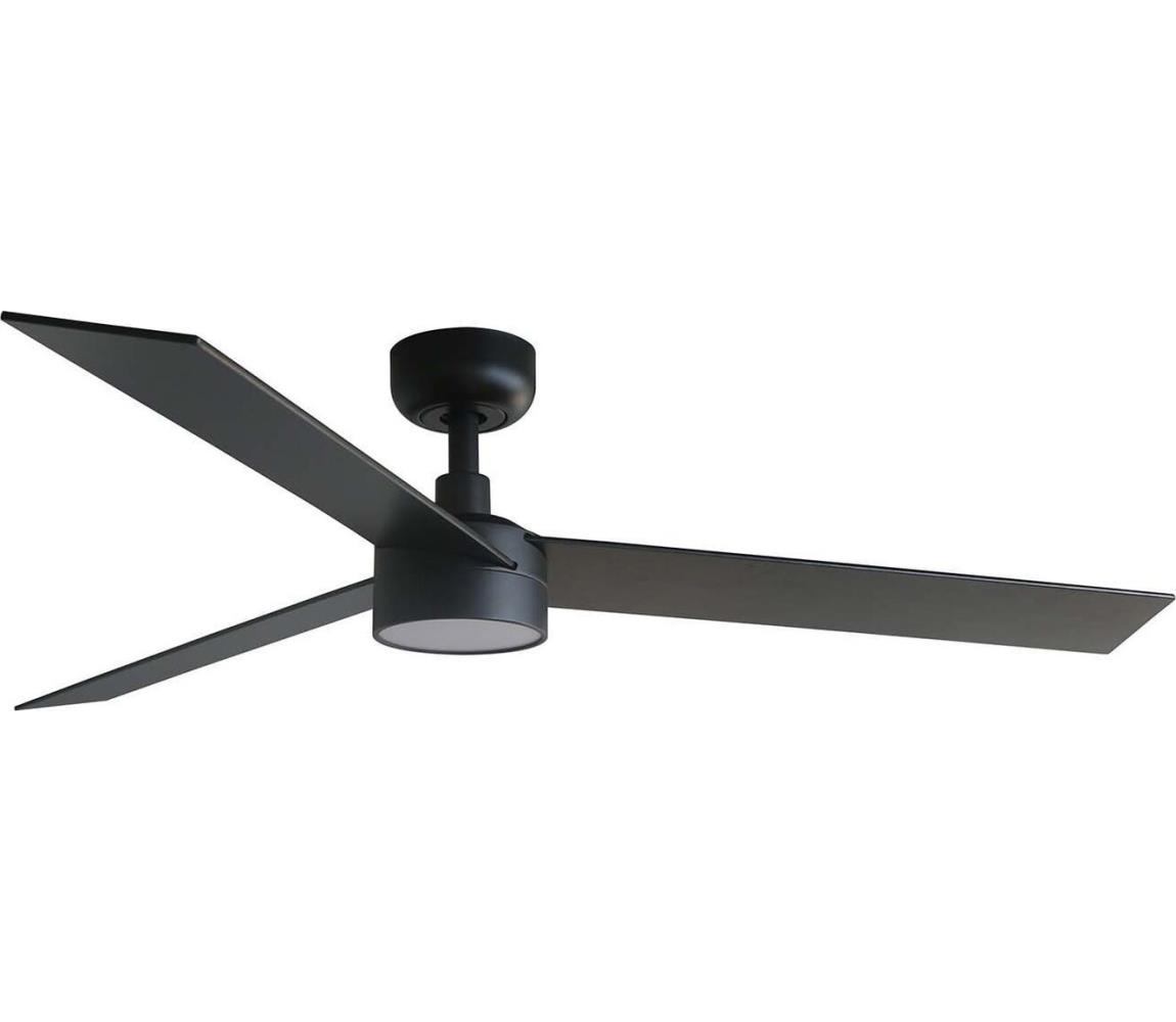 FARO 34298WT1S-LED Ściemnialny wentylator RUDDER L 18W/230V CCT Ø 132 cm brązowy/czarny WT + DO