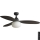 FARO 34301-11L - Wentylator sufitowy PALMA 1xE27/15W/230V brązowy śr. 129 cm IP44 + pilot zdalnego sterowania
