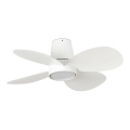 FARO 34315WT - LED Ściemnialny wentylator sufitowy KLOVER TUB S LED/20W/230V 2700/4000/6500K biały śr. 80 cm Wi-Fi Tuya + pilot zdalnego sterowania