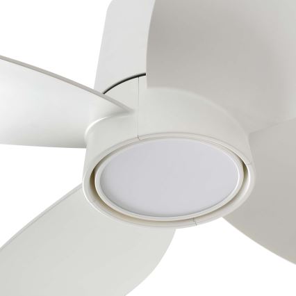 FARO 34315WT - LED Ściemnialny wentylator sufitowy KLOVER TUB S LED/20W/230V 2700/4000/6500K biały śr. 80 cm Wi-Fi Tuya + pilot zdalnego sterowania