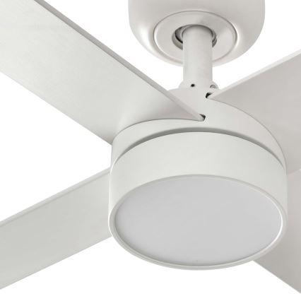FARO 34355-1TW - LED Ściemnialny wentylator sufitowy RUDDER L LED/20W/230V biały/beżowy śr. 132 cm + pilot zdalnego sterowania
