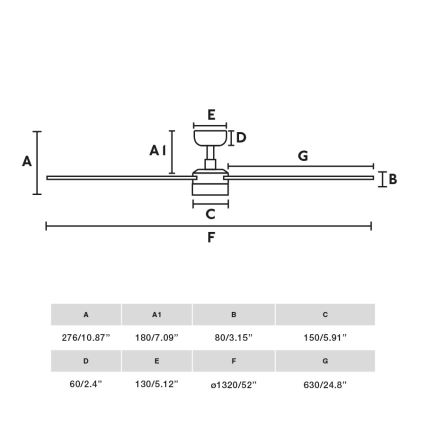 FARO 34355-1TW - LED Ściemnialny wentylator sufitowy RUDDER L LED/20W/230V biały/beżowy śr. 132 cm + pilot zdalnego sterowania
