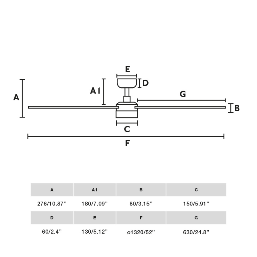 FARO 34355-1TW - LED Ściemnialny wentylator sufitowy RUDDER L LED/20W/230V biały/beżowy śr. 132 cm + pilot zdalnego sterowania