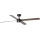 FARO 34356WT-1TW - LED Ściemnialny wentylator sufitowy RUDDER L LED/18W/230V 2700/4350/6000K brązowy/czarny śr. 132 cm Wi-Fi Tuya + pilot zdalnego sterowania