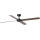 FARO 34356WT - Wentylator sufitowy RUDDER L brązowy/czarny śr. 132 cm Wi-Fi Tuya + pilot zdalnego sterowania