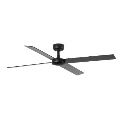 FARO 34356WT - Wentylator sufitowy RUDDER L brązowy/czarny śr. 132 cm Wi-Fi Tuya + pilot zdalnego sterowania