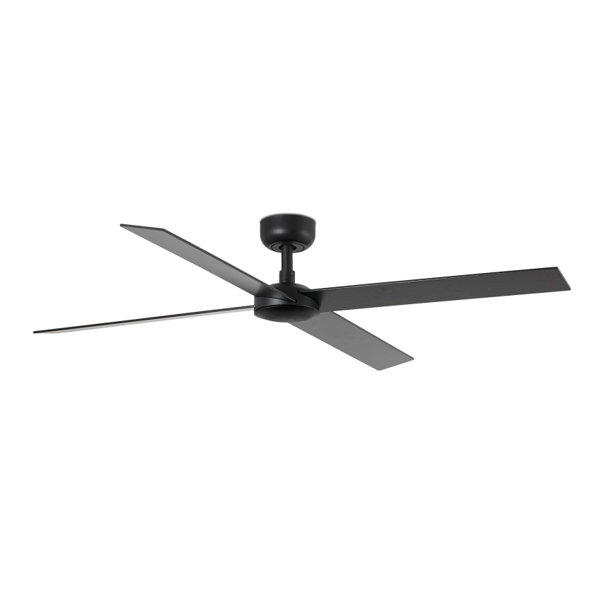 FARO 34356WT - Wentylator sufitowy RUDDER L brązowy/czarny śr. 132 cm Wi-Fi Tuya + pilot zdalnego sterowania