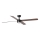 FARO 34356WT1S - ściemnialny wentylator sufitowy LED RUDDER L LED/18W/230V 2700/3000/4000K śr. 132 cm brązowy/czarny Wi‑Fi Tuya + pilot zdalnego sterowania