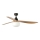 FARO 34360WT-11L - Wentylator sufitowy OUTWOOD L 1xE27/15W/230V brązowy/czarny d. 150 cm Wi-Fi Tuya IP44 + pilot