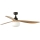 FARO 34360WT-11L - Wentylator sufitowy OUTWOOD L 1xE27/15W/230V brązowy/czarny śr. 150 cm Wi-Fi Tuya IP44 + zdalne sterowanie
