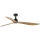 FARO 34360WT - Wentylator sufitowy OUTWOOD L brązowy/czarny śr. 150 cm Wi-Fi Tuya IP44 + pilot zdalnego sterowania