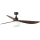 FARO 34362WT-11L - Wentylator sufitowy OUTWOOD L 1xE27/15W/230V brązowy/czarny śr. 150 cm Wi-Fi Tuya IP44 + zdalne sterowanie