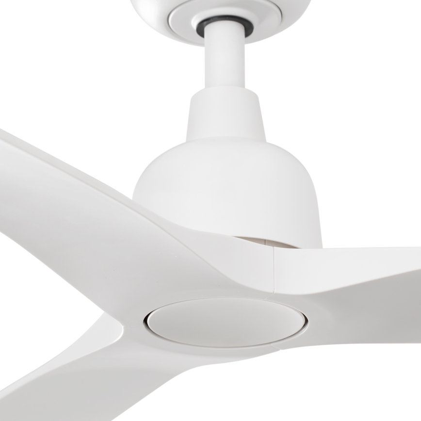 FARO 34363 - Wentylator sufitowy OUTWOOD L biały śr. 150 cm IP44 + pilot zdalnego sterowania