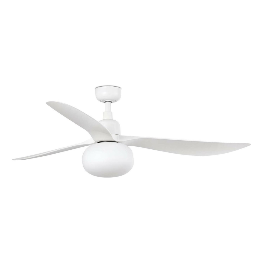 FARO 34363WT-11L - Wentylator sufitowy OUTWOOD L 1xE27/15W/230V biały śr. 150 cm Wi-Fi Tuya IP44 + zdalne sterowanie
