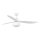 FARO 34363WT-11L - Wentylator sufitowy OUTWOOD L 1xE27/15W/230V biały średnica 150 cm Wi-Fi Tuya IP44 + pilot zdalnego sterowania