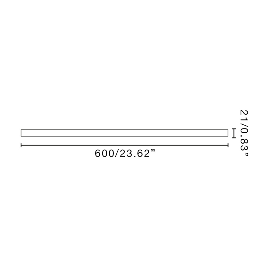 FARO 3T061209 - Pręt przedłużający LANTAU 60 cm czarny