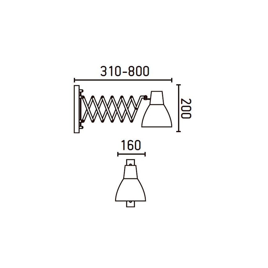 FARO 40062 - Kinkiet PETRA 1xE14 / 40W / 230V
